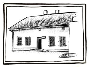 Na ilustracji jest budynek w ramce
