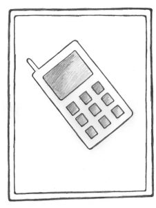 Na ilustracji jest telefon w ramce